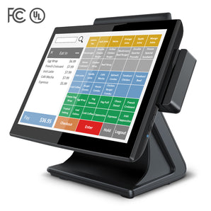 VZORA B15 POS Terminal, 15" monitor 4:3 Touch Screen, 3 x Serial (COM) ports, 7 x USB ports, for Supermarket, Grocery, Retail Shop, Restaurant, F&B