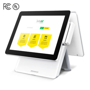 VZORA B16 POS Terminal, 15" monitor 4:3 Touch Screen, RJ11/RJ12 port for Cash Drawer, 7 x USB & 3 x COM, for Supermarket, Grocery, Retail Shop, Restaurant, F&B