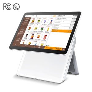 VZORA B19 POS Terminal, 15.6" monitor 16:9 Touch Screen, RJ11/RJ12 port for Cash Drawer, 7 x USB & 3 x COM, for Supermarket, Grocery, Retail Shop, Restaurant, F&B