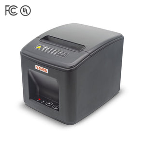 VZORA Q80C Thermal Receipt Printer, 72mm Receipt Printer, 230mm/s High-Speed Printer, Partial Auto Cutter, Compatible with Windows / Linux / Mac OS / Android / OPOS, Support ESC / POS, Ideal for Small Business Use