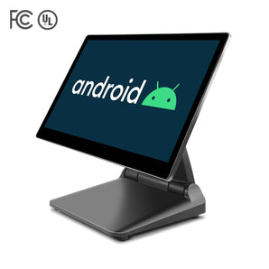 VZORA VD-1A Android POS Terminal, 15.6" monitor 16:9 Touch Screen, 1xType-C, 1xSIM slot, 2xUSB3.0, 1xUSB2.0, 1xTF Slot, 1xRJ11, 1xCOM, 1xDC, 1xAudio in for Cash Drawer for Supermarket, Grocery, Retail Shop, Restaurant, F&B